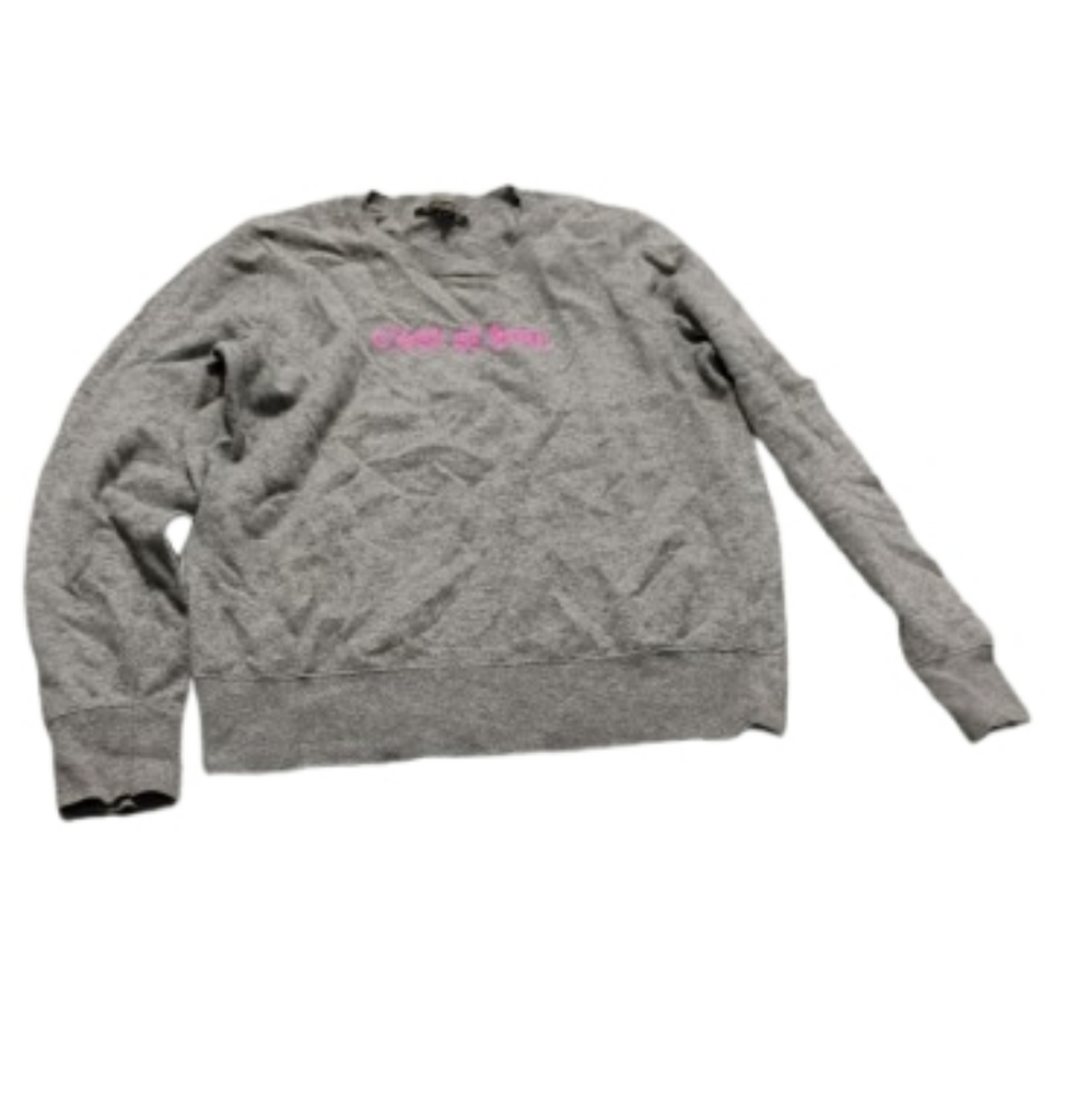 Banana Republic Embroidered Crewneck Italian Merino Wool Blend Sweater Sz M